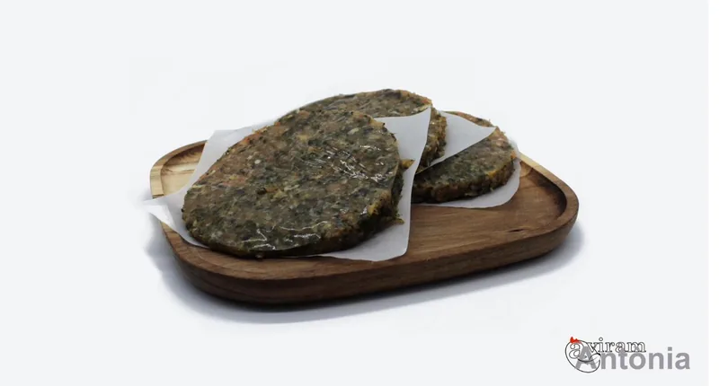 Hamburguesa de pollastre amb espinacs